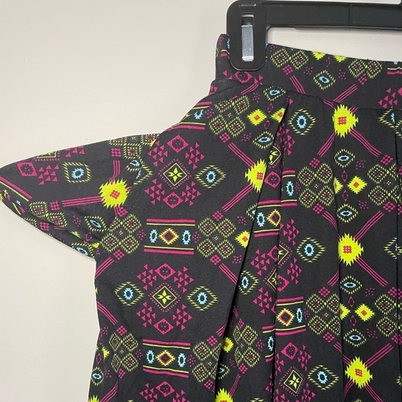 Bright Geometric Lularoe Madison Skirt - Picture 7 of 9